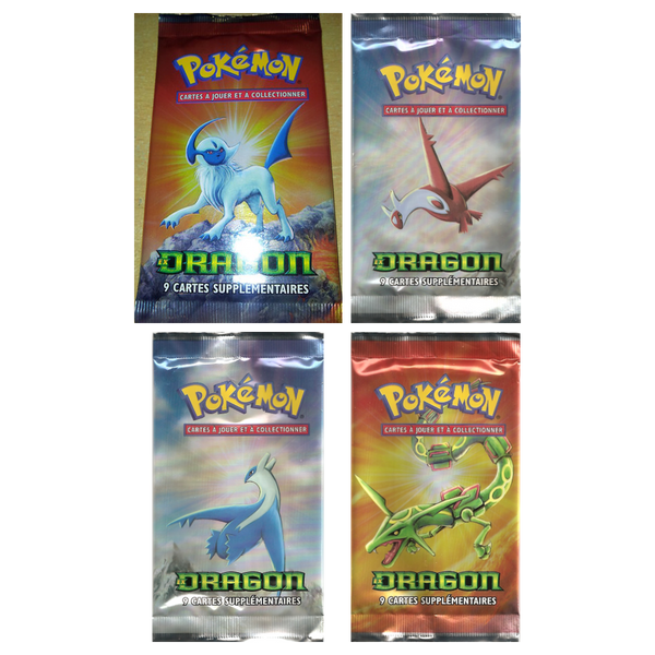 Artset Pokémon Dragon : les 4 boosters scellés du set