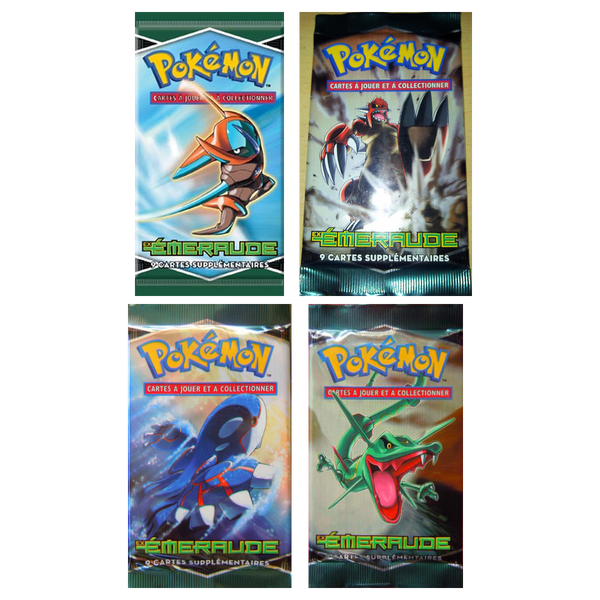Artset Pokémon Émeraude : les 4 boosters scellés du set
