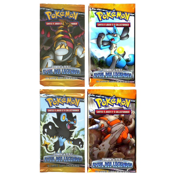 Artset Pokémon Éveil des Légendes : les 4 boosters scellés du set
