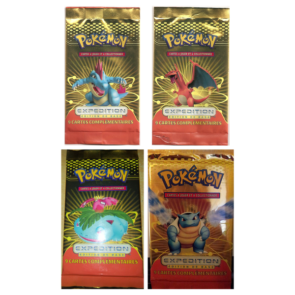 Artset Pokémon Expedition : les 4 boosters scellés du set
