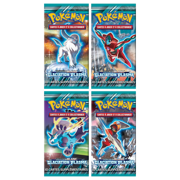 Artset Pokémon Glaciation Plasma : les 4 boosters scellés du set