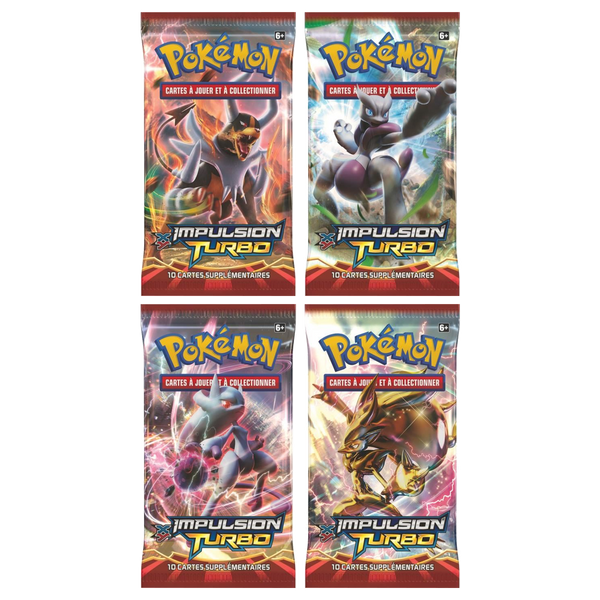 Artset Pokémon Impulsion TURBO : les 4 boosters scellés du set