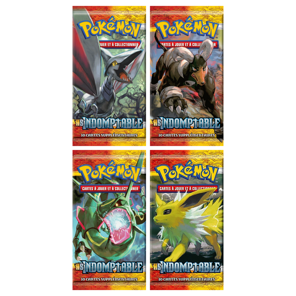 Artset Pokémon Indomptable : les 4 boosters scellés du set