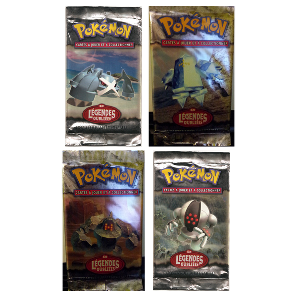 Artset Pokémon Légendes Oubliées : les 4 boosters scellés du set