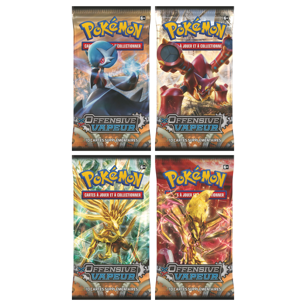 Artset Pokémon Offensive Vapeur : les 4 boosters scellés du set