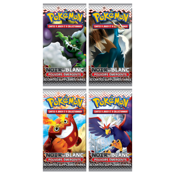 Artset Pokémon Pouvoirs Émergents : les 4 boosters scellés du set