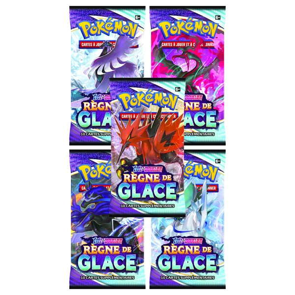 Artset Pokémon Règne de Glace : les 5 boosters scellés du set