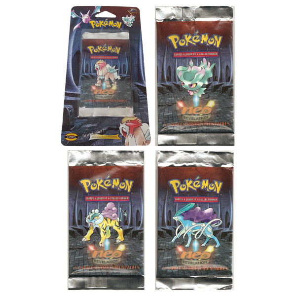 Artset Pokémon Neo Revelation : les 4 boosters scellés du set