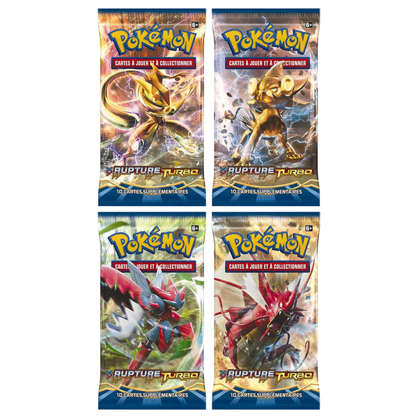 Artset Pokémon Rupture TURBO : les 4 boosters scellés du set