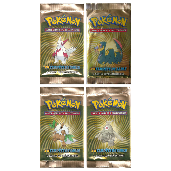 Artset Pokémon Tempête de sable : les 4 boosters scellés du set