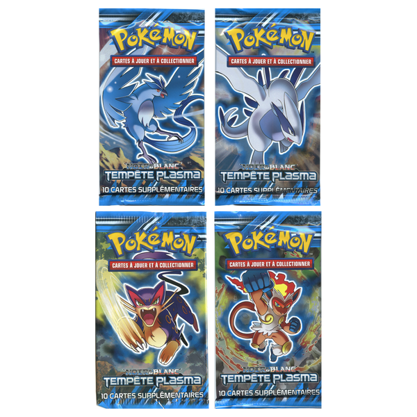 Artset Pokémon Tempête Plasma : les 4 boosters scellés du set