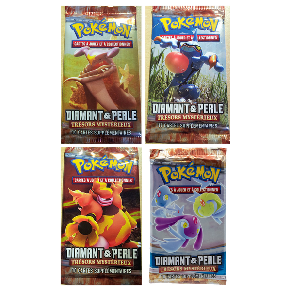 Artset Pokémon Trésors Mystérieux : les 4 boosters scellés du set