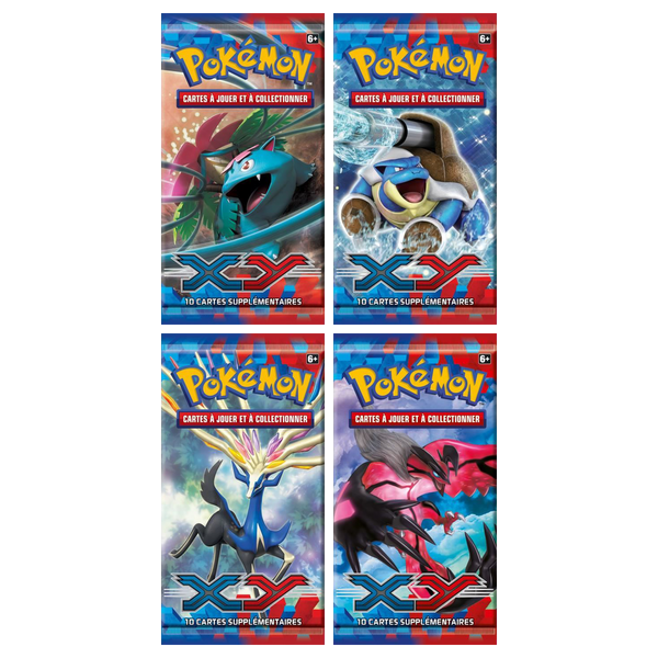 Artset Pokémon XY : les 4 boosters scellés du set