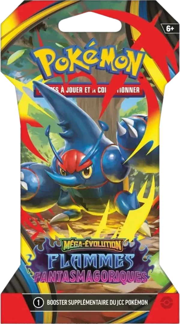 Blister Pokémon Flammes Fantasmagoriques illustration Méga-Scarhino, scellé français