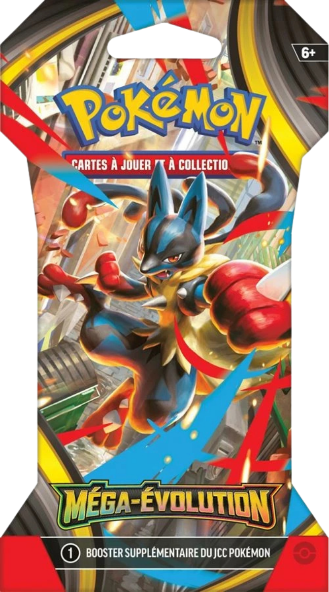 Blister Pokémon Méga-Évolution illustration Méga-Lucario, scellé français