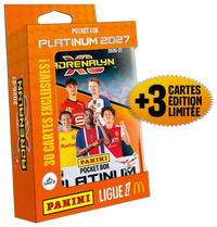 Fermé - Boîte Métal Pocket Platinum - Adrenalyn XL / Ligue 1 McDonald's 26-27