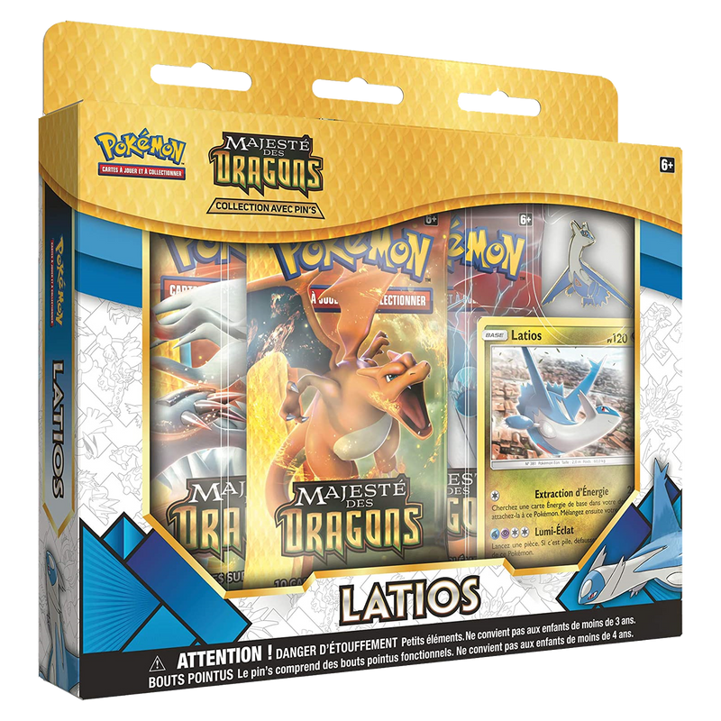 Coffret - Collection avec Pin's Majesté des Dragons / Latios