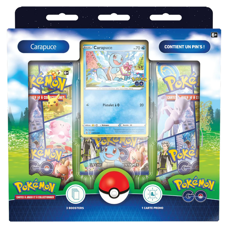 Coffret - Collection avec Pin's Pokémon GO / Carapuce
