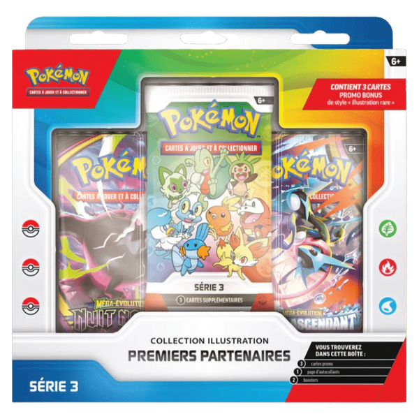 Coffret Collection Illustration Premiers Partenaires Série 3 Pokémon, version française