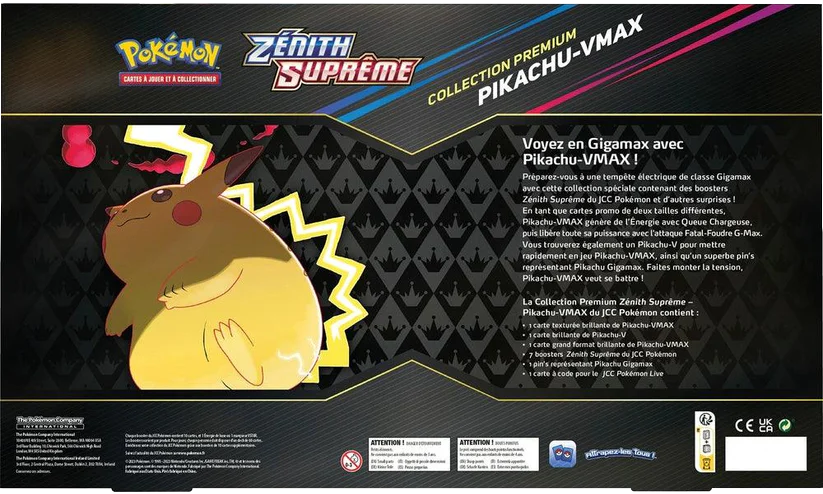 Coffret - Collection Premium / Pikachu-VMAX — Verso