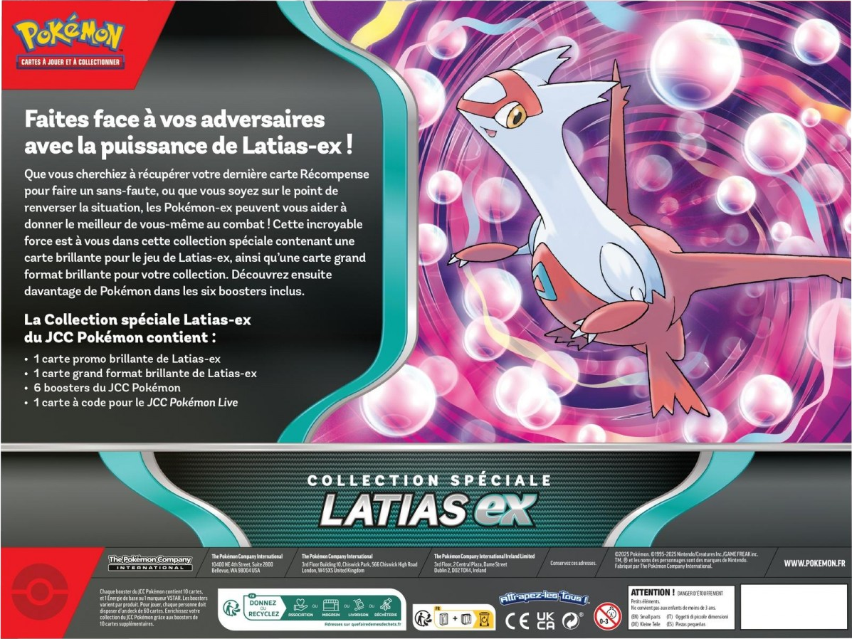 Coffret - Collection Spéciale / Latias-ex — Verso