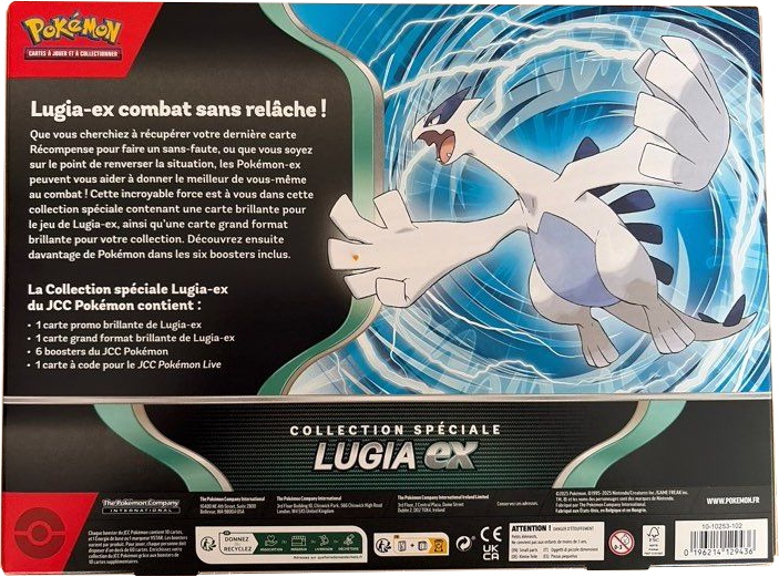 Coffret - Collection Spéciale / Lugia-ex — Verso