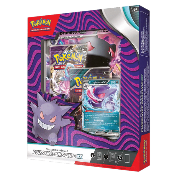 Coffret Collection Spéciale Puissance Obscure-ex Pokémon, version française, de face