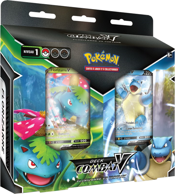 Coffret - Deck Combat-V Florizarre vs Tortank — Recto