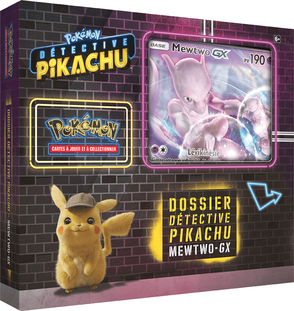 Coffret - Dossier Détective Pikachu Mewtwo-GX — Recto