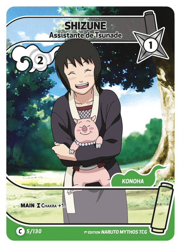Shizune — Assistante de Tsunade (Naruto Mythos 005/130)