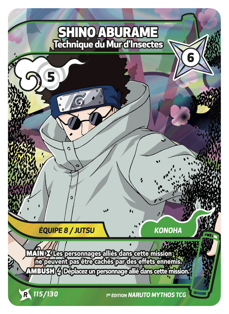 115/130 - Shino Aburame - Technique du Mur d'Insectes