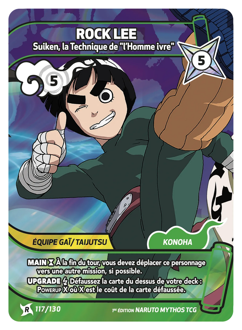117/130 - Rock Lee - Suiken, la Technique de "l’Homme Ivre"