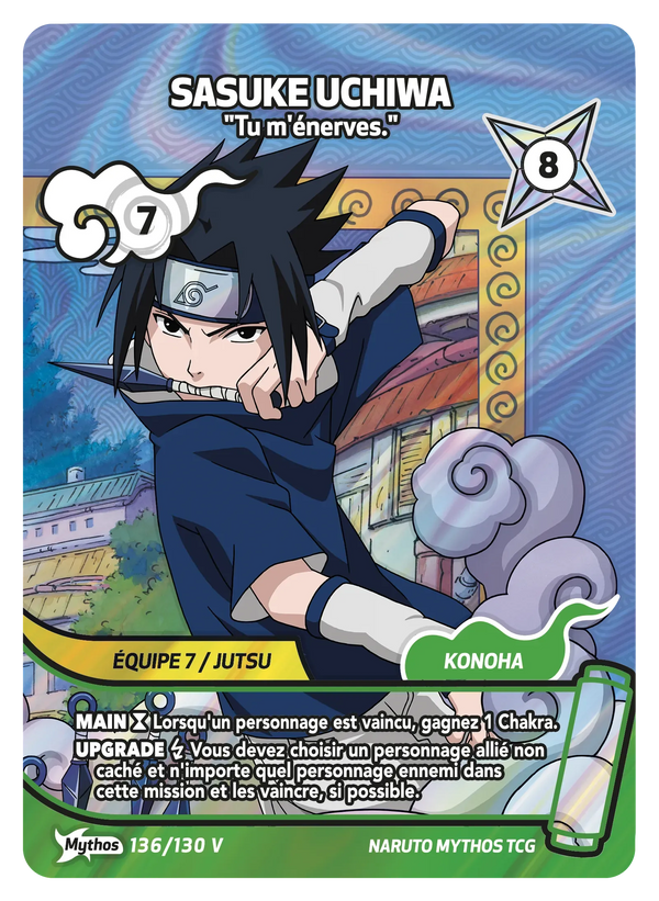 Sasuke Uchiwa — Tu m'énerves. (Naruto Mythos 136/130)