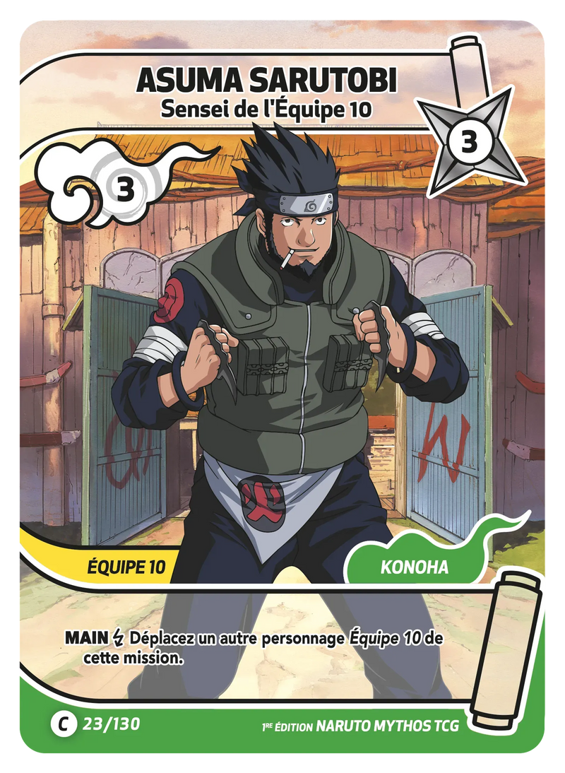 023/130 - Asuma Sarutobi - Sensei de l'Équipe 10