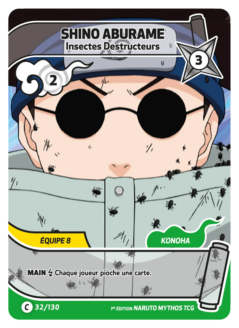 032/130 - Shino Aburame - Insectes Destructeurs