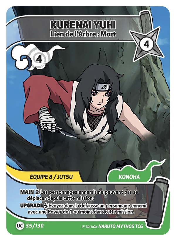 Kurenai Yuhi — Lien de l'Arbre : Mort (Naruto Mythos 035/130)