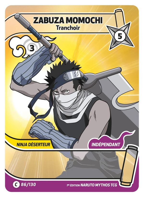 Zabuza Momochi — Tranchoir (Naruto Mythos 086/130)