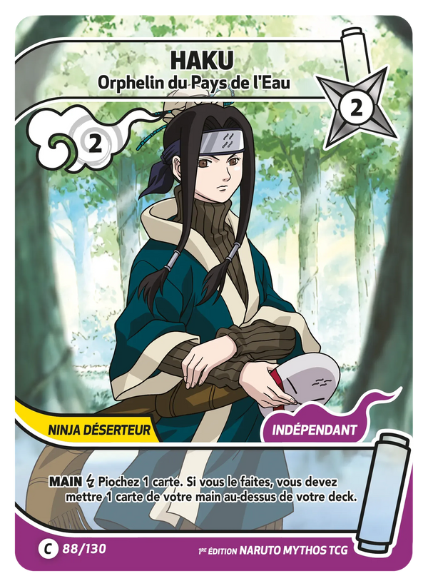 Haku — Orphelin du Pays de l'Eau (Naruto Mythos 088/130)