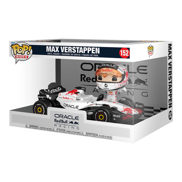 Boîte POP! Rides Super Deluxe Max Verstappen Red Bull livrée blanche 152