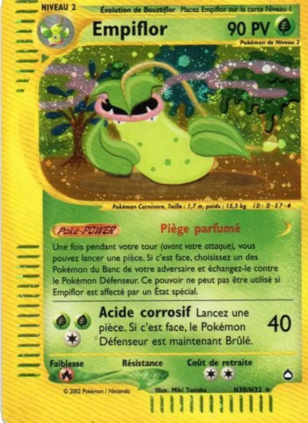 Empiflor — Carte Pokémon H30 Aquapolis