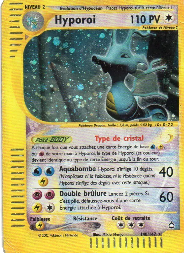 Hyporoi — Carte Pokémon 148 Aquapolis