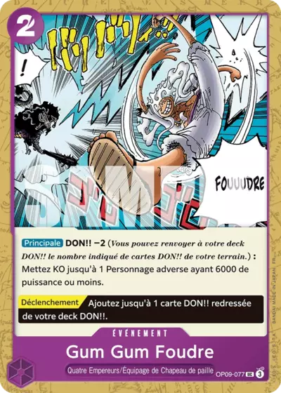 OP09-077 - Gum Gum Foudre