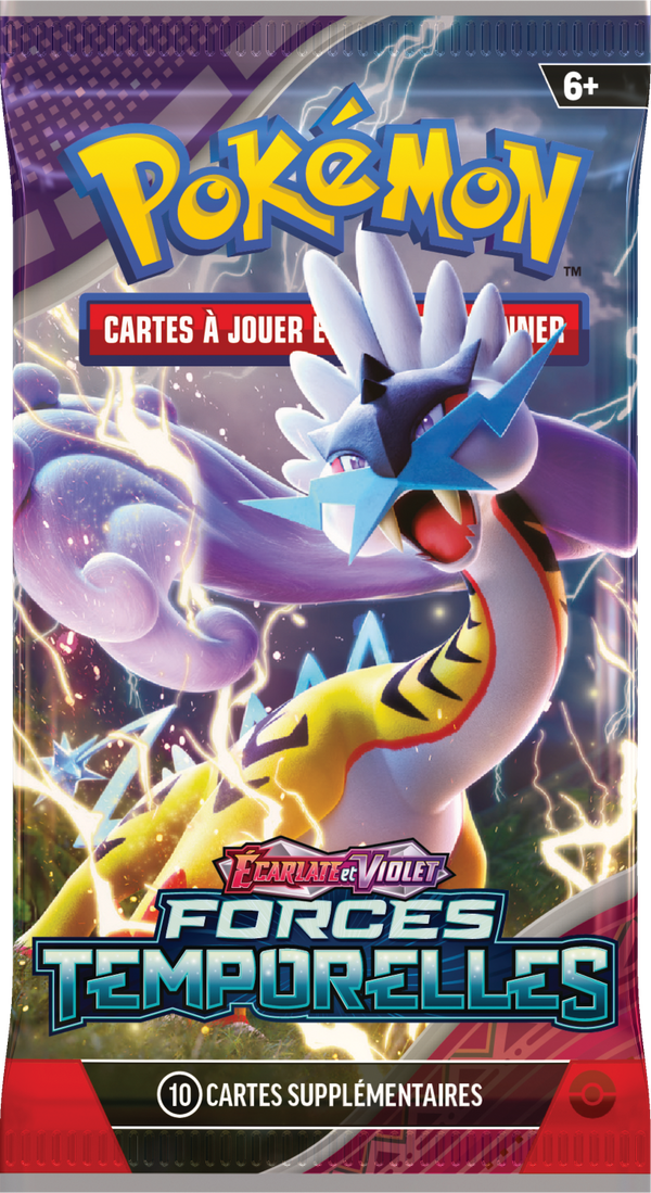 Booster Pokémon Forces Temporelles illustration Ire-Foudre, scellé français