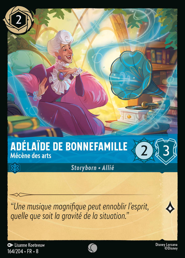 Adélaïde De Bonnefamille - Mécène des arts — Carte Disney Lorcana 164 Le Règne de Jafar
