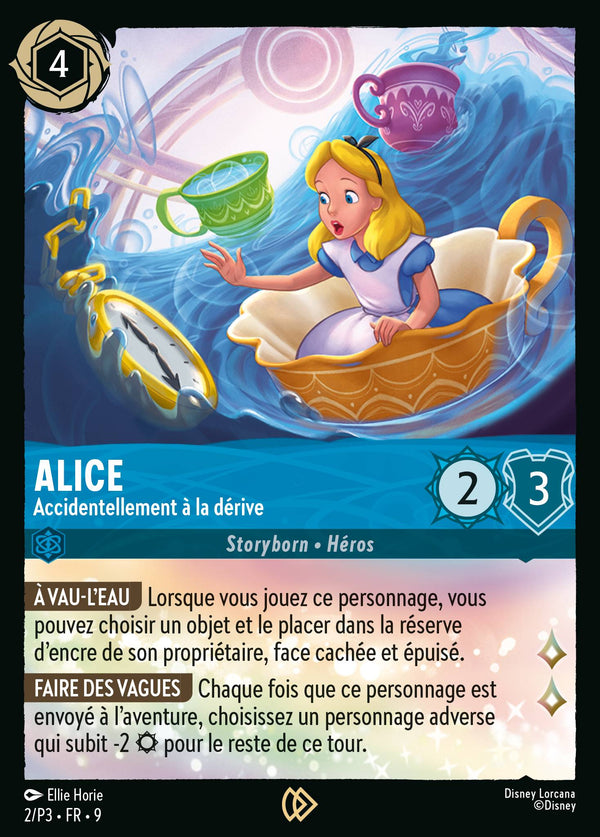 Alice - Accidentellement à la dérive — Carte Disney Lorcana 2 Fabuleux