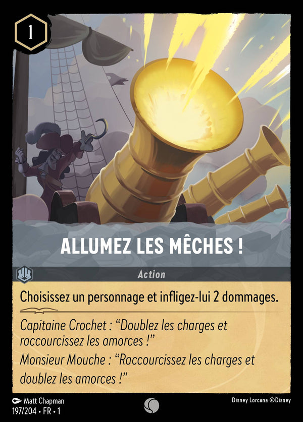 Allumez les mêches ! — Carte Disney Lorcana 197 Premier Chapitre