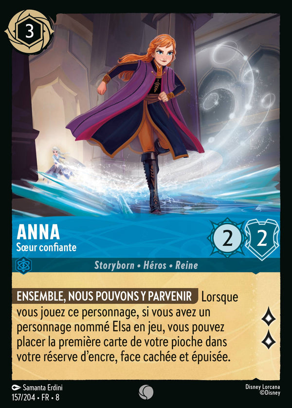 Anna - Sœur confiante — Carte Disney Lorcana 157 Le Règne de Jafar