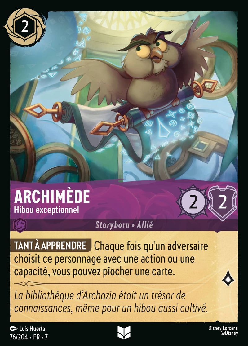 076/204 - Archimède - Hibou exceptionnel