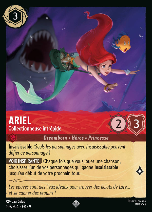 Ariel - Collectionneuse intrépide — Carte Disney Lorcana 107 Fabuleux