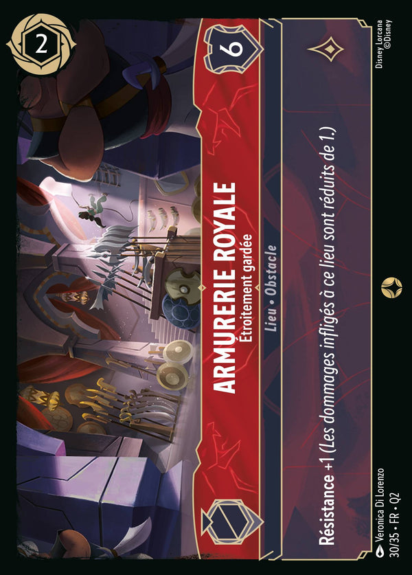 Armurerie royale - Étroitement gardée — Carte Disney Lorcana 30 Quête des Illumineurs: Vol au palais
